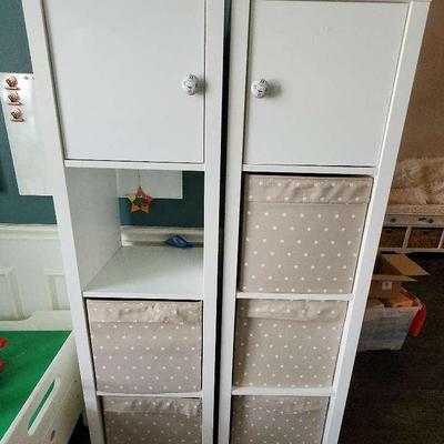 Two 4 Drawer Storage Units