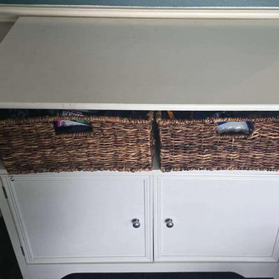Multi Use Table With Storage Baskets 