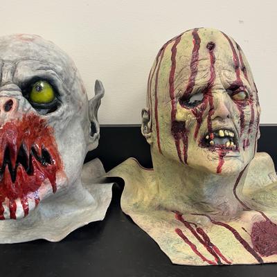 Zombie & Bat Ghoul Halloween Mask