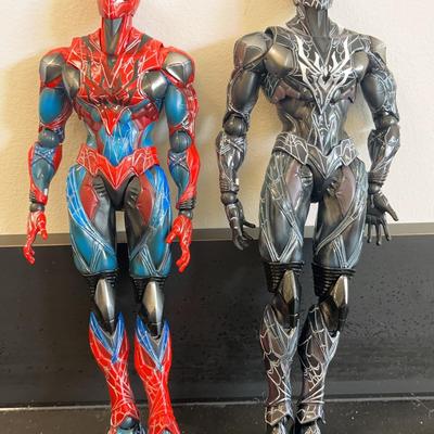Play Arts Marvel Spiderman & Venom Action Figures