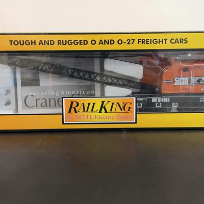 Rail King Norfolk Southern American Crane Car O-Scale #30-79518