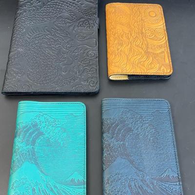 Assortment of Oberon Embossed Leather Journal Covers