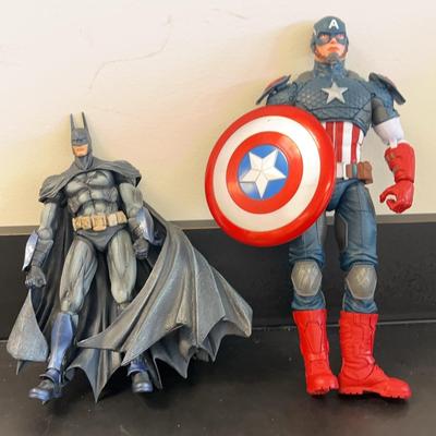 Captain America & Batman Action Figures