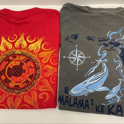 Two Crazy Shirts Hawai'i Men's XL & XXL Shirts - Hawai'i Islands & Aztec Style Sun