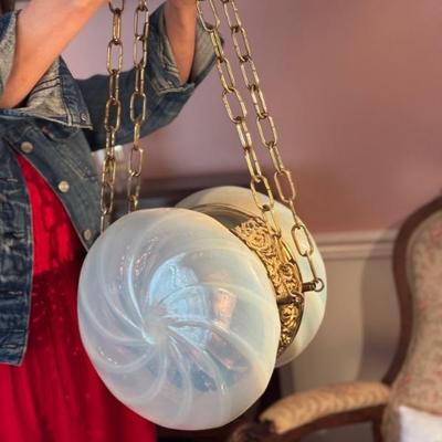 Antique art deco style chandelier 