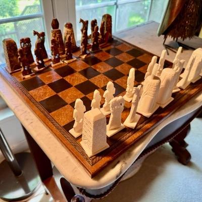 Egyptian camelbone chess set