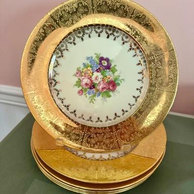 Vintage gold plates 