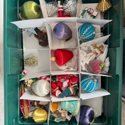 Vintage Christmas ornaments 