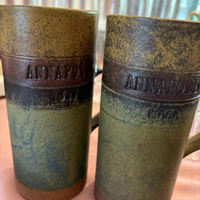 Annapolis pottery mugs