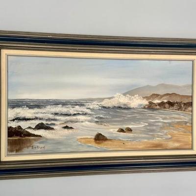 Canvas seascape painting 