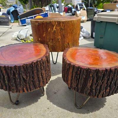 Cg168v live edge accent tables