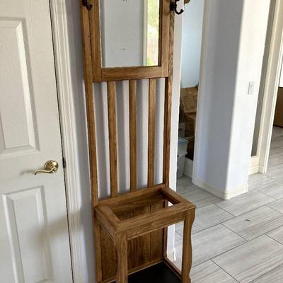 Vintage Wooden Coat Rack