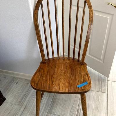 Windsor Style Wooden Desk Chair