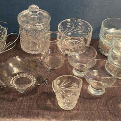 Crystal and glass lot