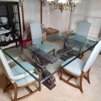 Dining table and chairs