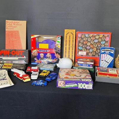 Games cards and toys