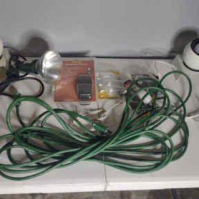 Lights, cord, bulbs and timer