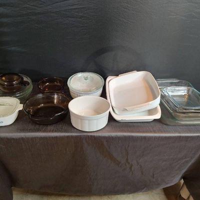 Pyrex and corning ware