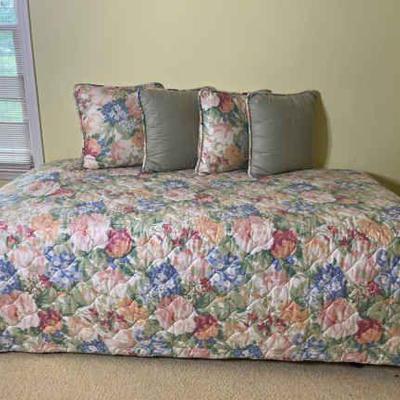 Twin bed with comfortor