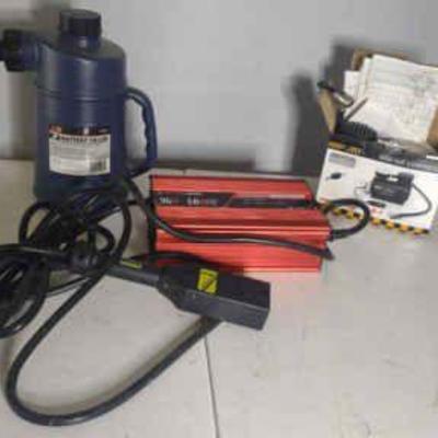 Charger air compressor and battery filler