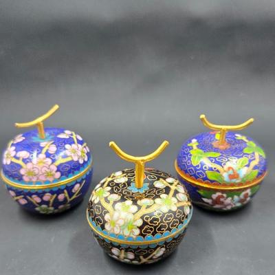 cloisonne apples 