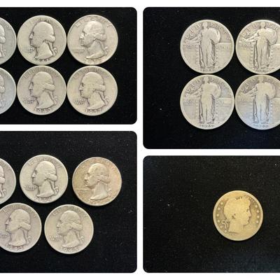 Sixteen Silver Quarters (C27)