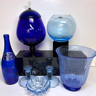 “Bohemian Crystal” Vase, Cobalt Blue, and More 