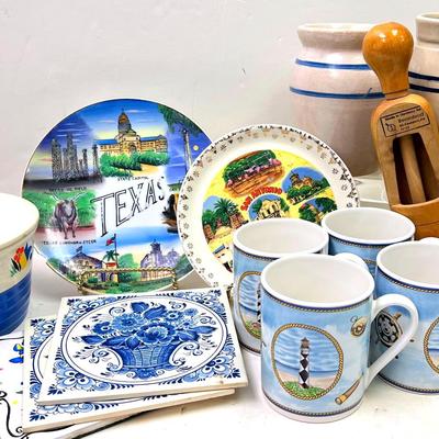 Porcelain Texas Plates and More