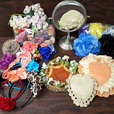 Assortment of Headbands and Flower Decos