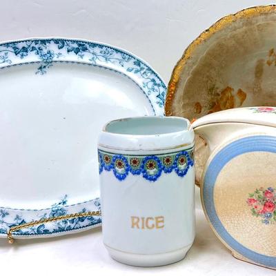 1910 “Royal Furnivals” Porcelain Platter and More
