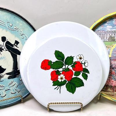 Vintage 1940’s Metal Serving Trays and More