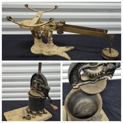 Enterprise Sausage Press & Fairbanks Scale (1100)