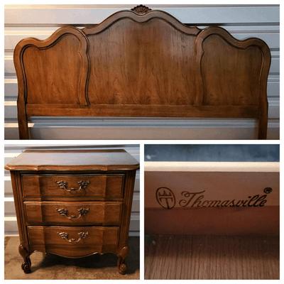 Thomasville Headboard Plus Nightstand (1122)