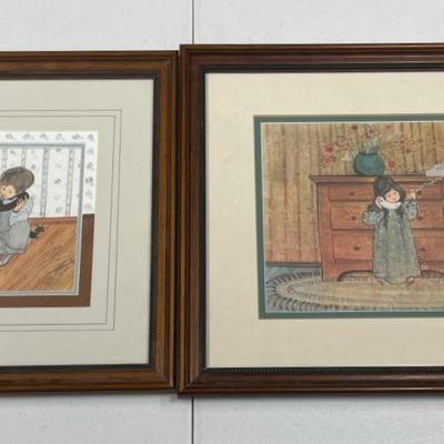 P. Buckley Moss "Calling Grandma" + (1122) 