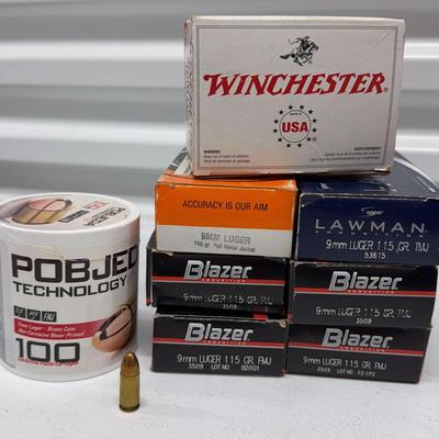 9mm A-M-M-O Luger Lot 1 (1100)