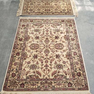 (2) Karastan Wool Area Rugs "Agra" (1100) 