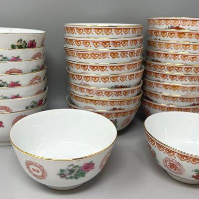 Vintage Chines Rice Bowls, China