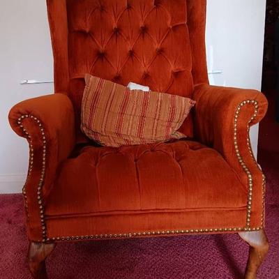 Vintage Armchair With Pillows 