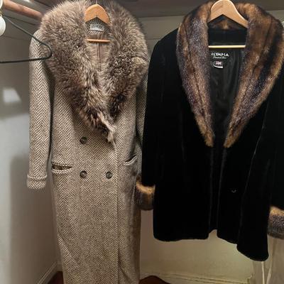 Women’s Large Coats- Tweed & Faux Fur