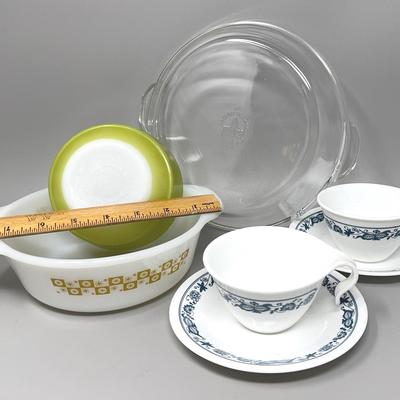 Vintage Anchor Hocking, Corelle And Fire King 
