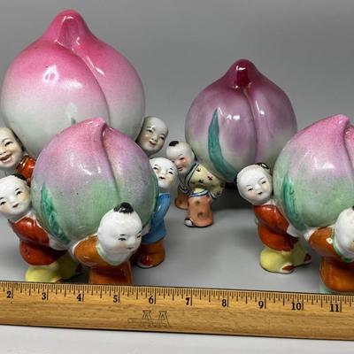 Longevity Peach Figurines