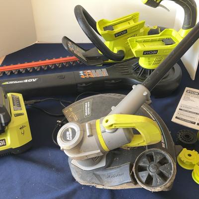 Ryobi 40v Tool Lot Trimmer, Blower, Saw