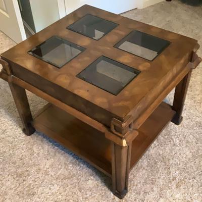 Coffee Table With Removable Glass Inserts