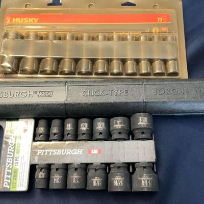 Pittsburgh Pro Torque Wrench With Impact Socket Set