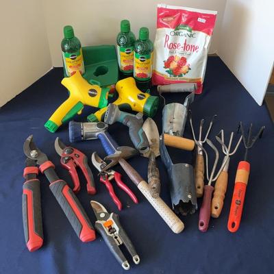 Flower Food And Gardening Tools 