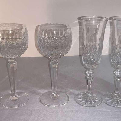 Six Crystal Glasses