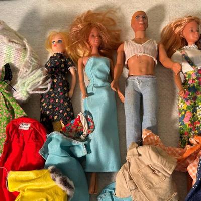 Vintage Barbie, Ken And Other Dolls