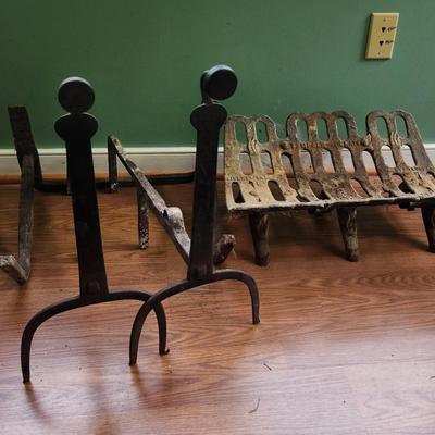 Fireplace Grate And Andirons