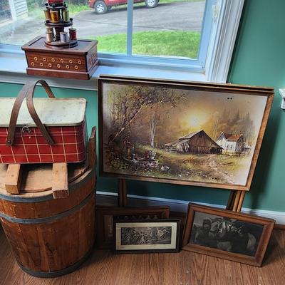 Butter Churn, Tray Tables And More