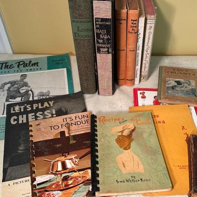 Vintage Books And  Recipe Books 